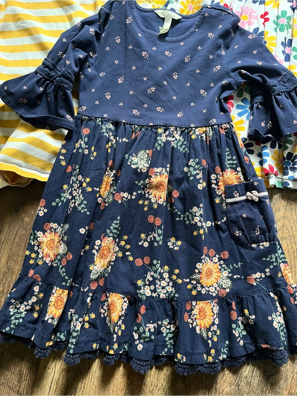 Hanna Andersson lot of dresses Mixie playdress with pockets size 8